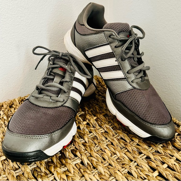 Adidas Tech Response Iron Lace Up Golf Shoes Mens Size US 10.5 Gray/White - Picture 1 of 11